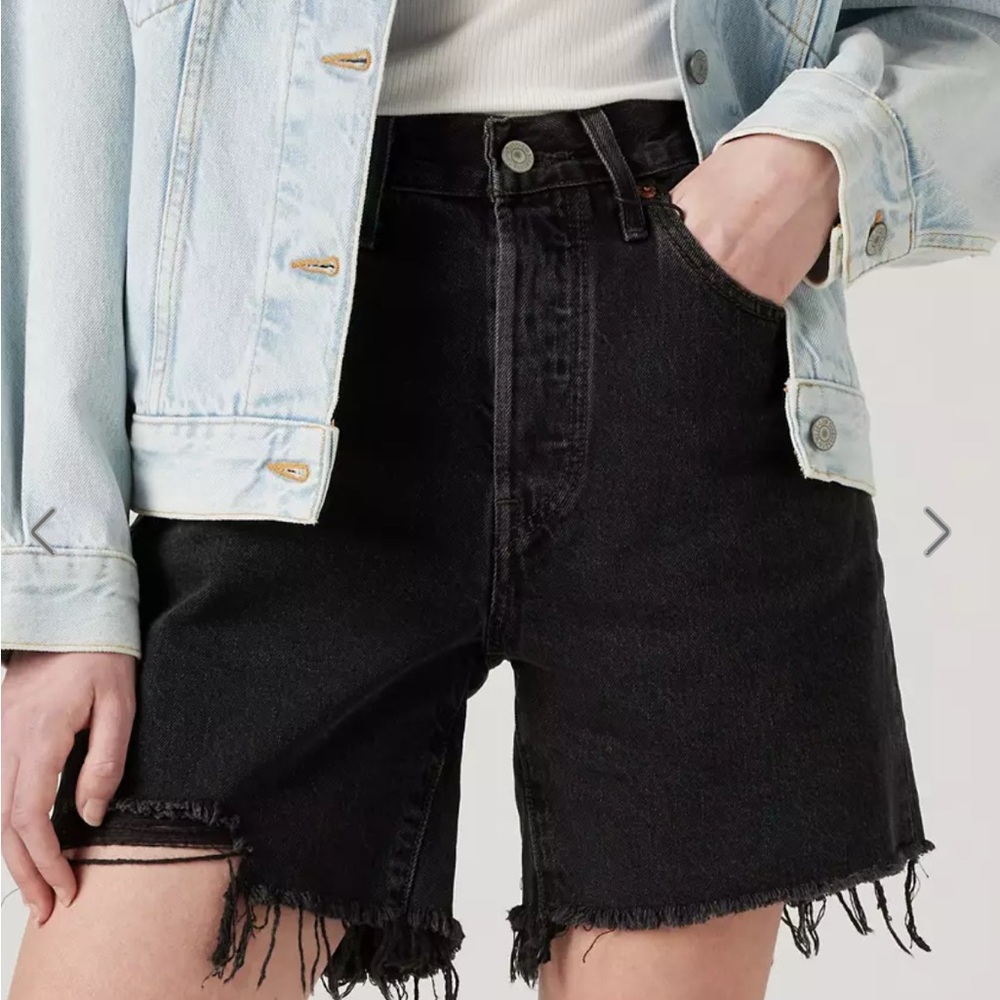 Levi's Black 501 Jean Shorts